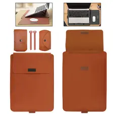 Case Capa Notebook Air M1 / M2 Notebook Multifuncional Macbook Em Couro 4 Em 1, 13-14 Pol Base