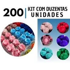 200 Forminhas de Doces Finos Flor Luxo para Festa Casamento Aniversário - Escolha 5 cores