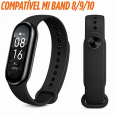 Pulseira Mi Band 10 9 8 Smart Band Xiaomi Silicone Sport Esportiva Macia Premium Colorida