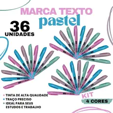 36 Unidades Marca Textos Vighs Pastel