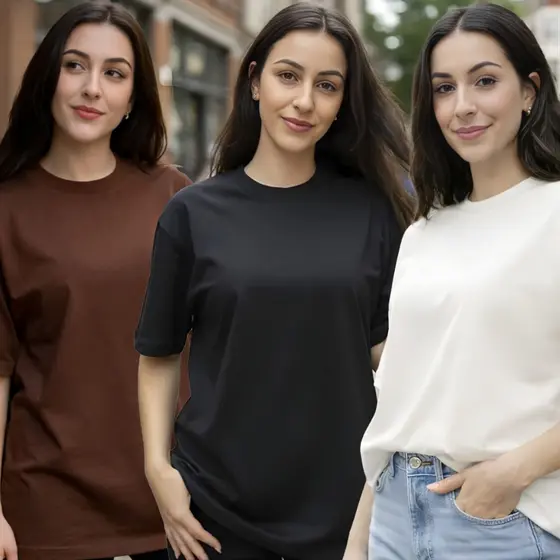 Camiseta Oversized Feminina Algodão