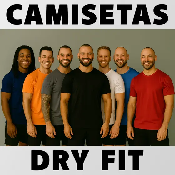 Camiseta DryFit Masculina Proteção UV 50+ Corrida Academia Treino Crossfit