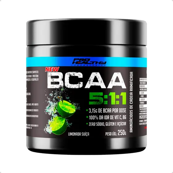 Bcaa 5:1:1 250g Leucina Isoleucina Valina - Pro Healthy