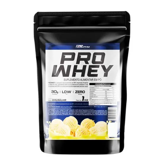 Pro Whey Protein Concentrado Puro - Refil 1kg - Pro Healthy