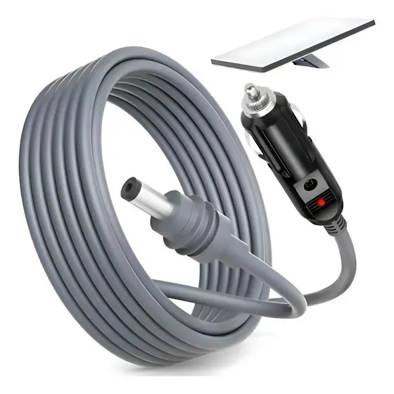 Cabo Carregador Veicular 12v / 24v Starlink Mini Original2mDC Alimentação Energia Para Ligar No Carro/Van/Caminhão