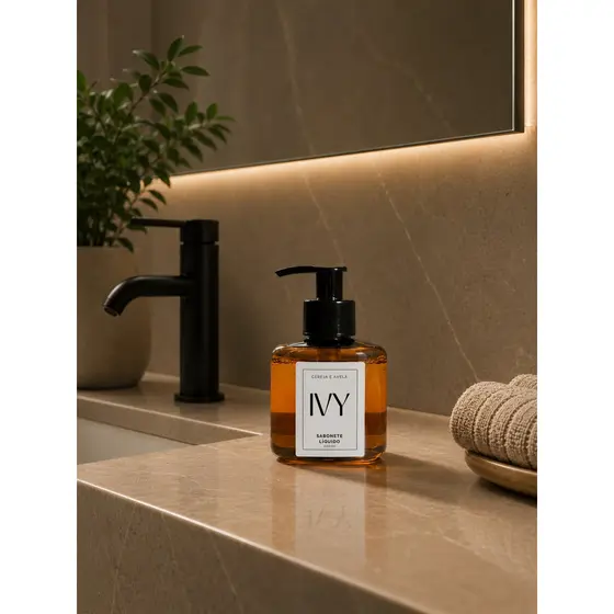 Sabonete Líquido Aromas Chá Branco, Vanilla, Lavanda, Cereja e Avelã, Limão Siciliano, Doce de Leite, Bamboo Ambar 200ml