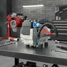 Compressor Ar Elétrico Com Modulo Acoplado 24v + Óleo + Cnx