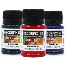Tinta Decorfix 150 Corfix Vidro, Metal e Ceramica Brilhante 37ml - 19000