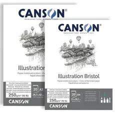 Bloco Canson Illustration Bristol 250 g/m² 20 Folhas