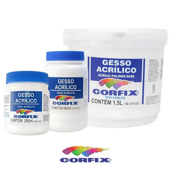 Gesso Acrílico Profissional para Telas Corfix
