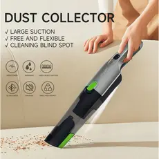 Mini Aspirador De pó Portátil Automotivo Carro e Casa Potente Recarregável sem fio Multifuncional COM LUZ LED 75W