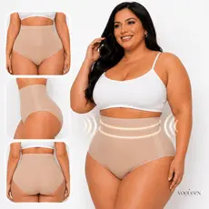 Calcinha Cinta Modeladora Plus Size – Compressão Forte e Efeito Redutor
