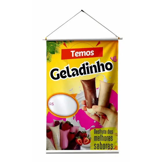 BANNER COMERCIAL - GELADINHO MELHORES SABORES