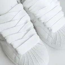 Kit 2 Cadarço Largo Flat Lace Urban Street  Para Tênis Atacador Grosso Largo 120cm Street Urbano