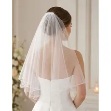 Véu de Noiva Casamento Despedida Solteira Noivado Fantasia Noivinha Curto Tule Renda Presilha Cabelo