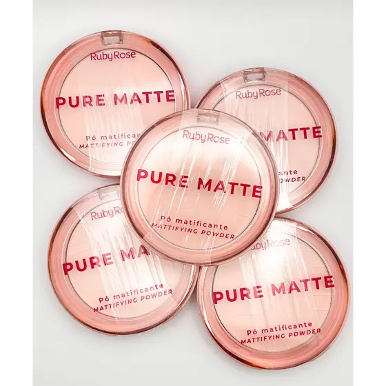 Pó Matificante Pure Matte Ruby Rose - Pó Compacto Ultrafino