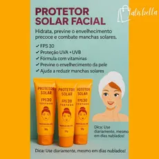 Protetor Solar Facial FPS 30 Proteção Vitaminada  Matto Verde 50g