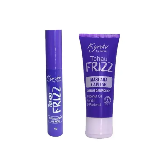 Kit Tchau Friz  Modelador de Fios + Máscara Capilar Antifrizz Kyrav