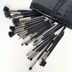 Kit 24  Pincéis De Maquiagem Profissional Conjunto De Pincel De Sombra Pó Blush Real Perfection
