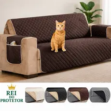 CAPA PROTETORA DE SOFÁ IMPERMEAVEL E DUPLA FACE PARA PETS E CRIANÇAS , POLTRONA 2,3,4 LUGARES & JOGO