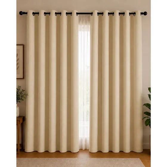 Cortina PREMIUM 3,00x2,50 - Decoração Para Quarto, Sala & Escritório Janela Inteira Ótimo Caimento