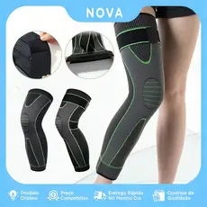 Kit 2 Joelheira de Compressão Ortopédica Meia Térmica Alivio da Dor Absorve Suor Esportivas Fitness Ciclismo Crossfit
