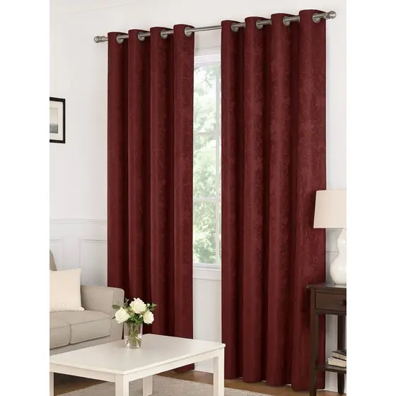 CORTINA 02 PARTES PARA SALA EM CETIM JACQUARD, DECORAÇÃO PARA QUARTO E SALA; AS CORTINAS MEDEM 3,00m x 2,70m