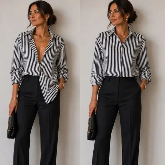 Camisa Feminina Crepinho Camisete Manga Longa Punho Elástico Elegante Casual Social e Não Amassa