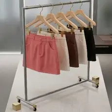 Saia Curta/ cintura  alta em alfaiataria Feminina Tendência Luxo cintura alta