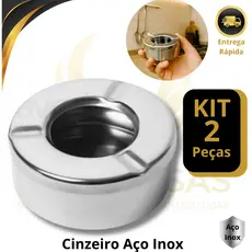 Coletor de Residuos Cinze Aço Redondo com Tampa Lavavel Resistente Moderno