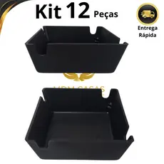 Cinzeiro Nylon Quadrado Alta Qualidade Coletor de Residuaos Resistente Lavável - 6 ou 12 Peças