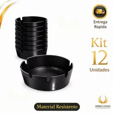 Cinzeiro Nylon Redondo Resistente Lavável com 6 ou 12 Peças