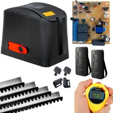 Motor de Portão Garen DZ Casa Speed 7s 400kg + 2 Controles + 3m Cremalheira