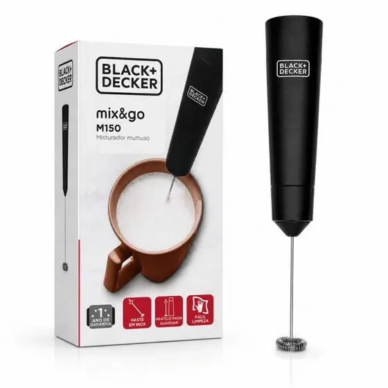 Mixer Portátil Black Decker Misturador Multiuso M150-br