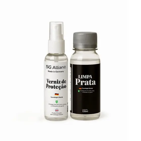 Limpa Prata e Verniz  Proteção para Semijoias, Bijuterias e Joias