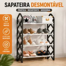 Sapateira Premium 4 a 5 Andares 15 Pares Organizadora De Porta Para Sapatos Quarto Resistente