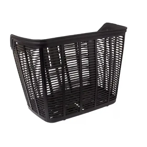 Cestão Nylon Preta Bicicleta Aro 24 e 26 Com Haste 34x22x25cm Bike