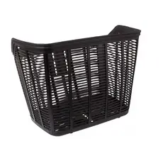 Cestão Nylon Preta Bicicleta Aro 24 e 26 Com Haste 34x22x25cm Bike