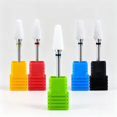 1/5 Brocas De Cerâmica Para Motor De Unhas Brocas Para Lixadeiras