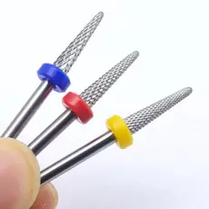 Kit 3 Pçs Broca Tungstênio Acabamento Remoção Unha Natural