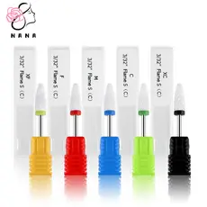 1/5 Brocas Cerâmica Tipo Flame Profissional Unha Gel Acrigel Porcelana Nail Art Unidade