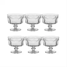 Jogo De 6 Taças De Vidro Para Sorvete E Sobremesas 246ml Home Collection Cor Transparente Elegante