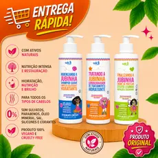 Kit Widi Care Jubinha - Shampoo + Condicionador + Creme de Pentear Levinho