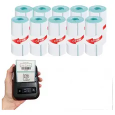 Kit 10 Bobinas Etiqueta Térmica Adesiva 50x30mm