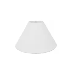 Cúpula para Abajur Cônica Valentina Luz – Acabamento Impecável, Tecido Branco 15x40