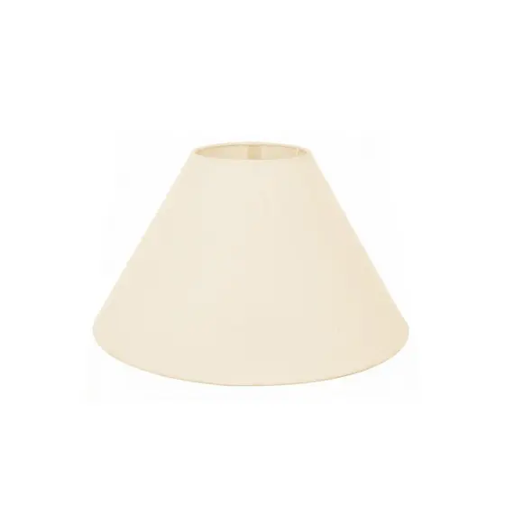 Cúpula para Abajur Cônica Valentina Luz – Acabamento Impecável, Tecido Algodão crú 15x35