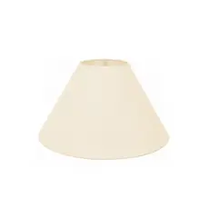 Cúpula para Abajur Cônica Valentina Luz – Acabamento Impecável, Tecido Algodão crú 15x35