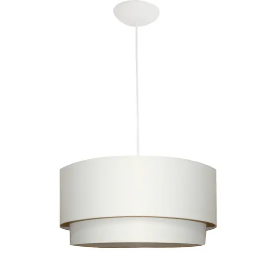 Pendente Lustre Moderno 35cm – Sala de Jantar, Cozinha e Quarto – Design Redondo Clean