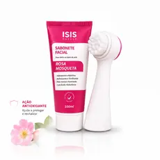 Kit 2 Itens Sabonete Facial com Escova facial - Limpeza Profunda, Controle da Oleosidade e Skincare