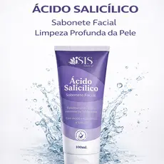 Sabonete Facial Ácido Salicílico Antiacne Limpeza Profunda Remove Cravos Espinhas Controle Oleosidade